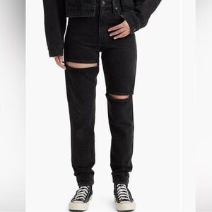 Levi’s Mom Cut Out Thigh Jeans